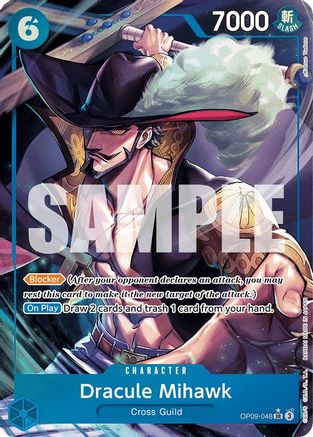 Dracule Mihawk (Parallel) (OP09-048) - Emperors in the New World Foil