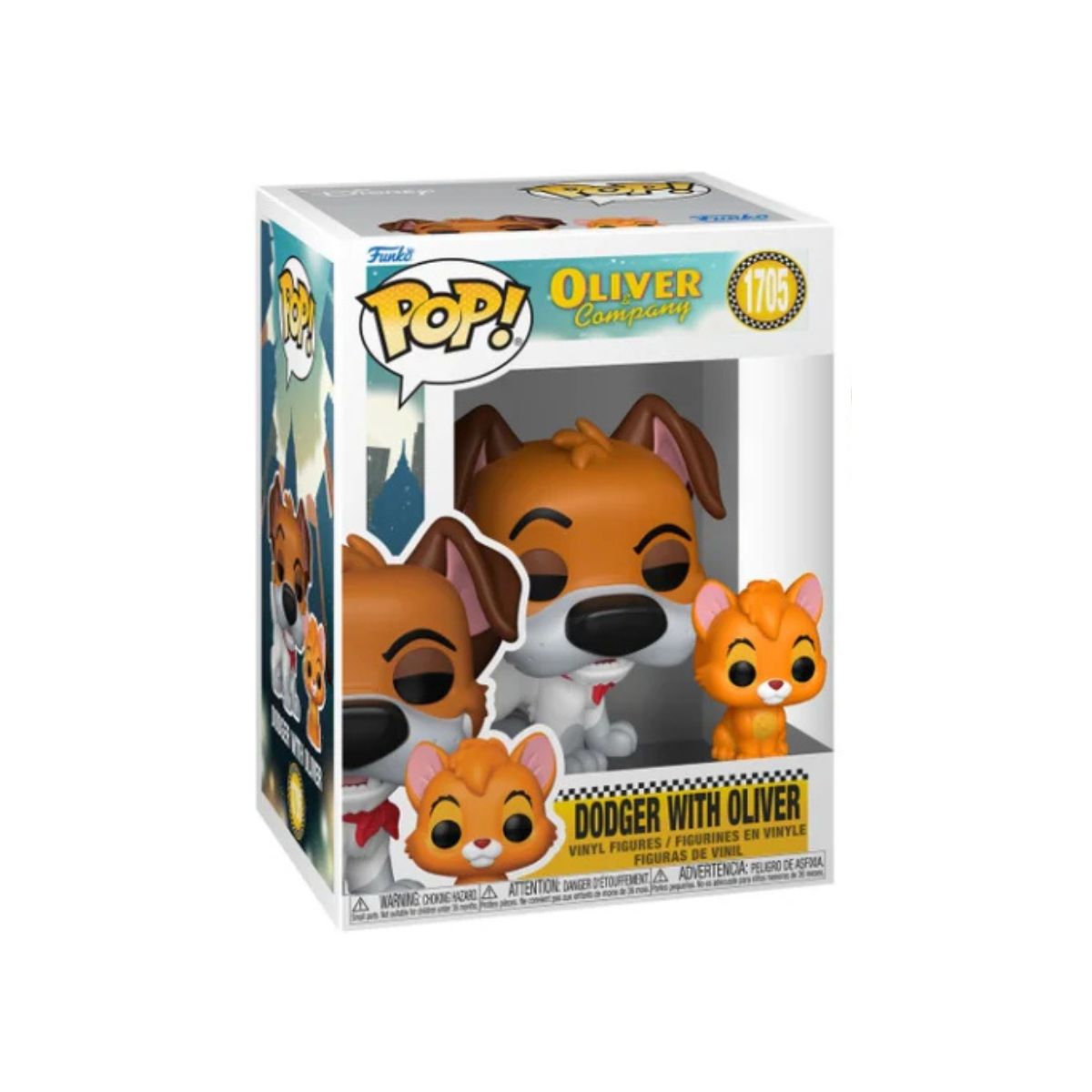 Funko Pop! Disney: Oliver And Company - Dodger with Oliver / Georgette with Tito