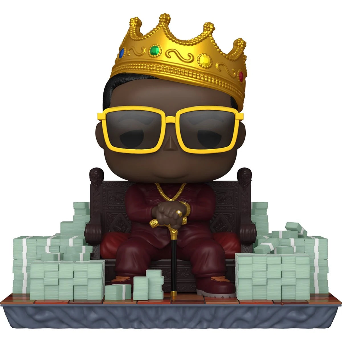 Funko Pop! Music: Rocks - Deluxe 6" Notorious B.I.G. (with Crown & Throne) #489