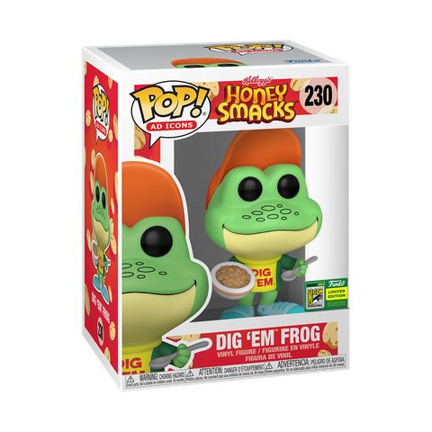 Funko Pop! Honey Smacks - Dig 'Em Frog #230 [2024 SDCC / Shared Convention Exclusive] *PREORDER*