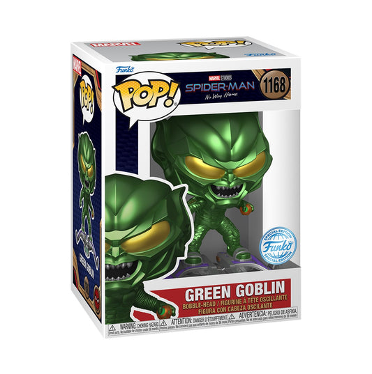 FUNKO POP! MARVEL SPIDER-MAN NO WAY HOME GREEN GOBLIN METALLIC [EXCLUSIVE] #1168