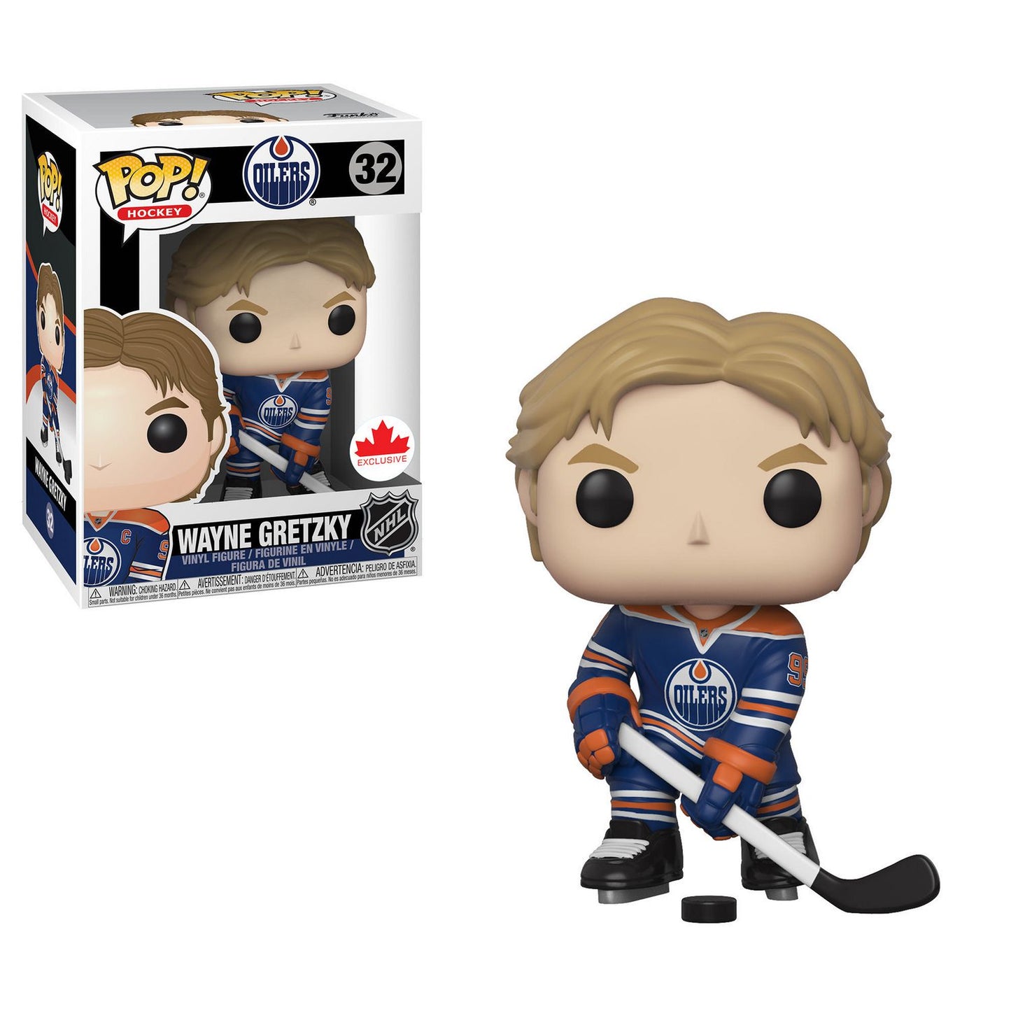 Funko Pop! Sports: NHL - Wayne Gretzky (Edmonton Oilers) #32 [Canadian Exclusive]