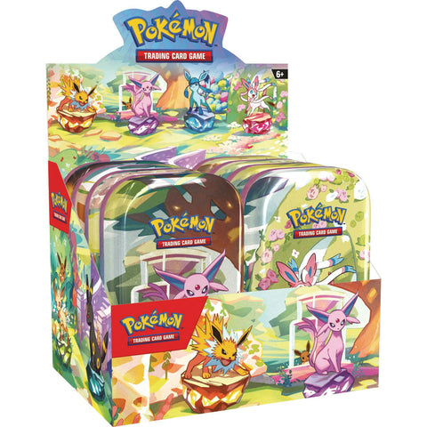 Pokemon TCG: Scarlet & Violet - Prismatic Evolutions Mini Tins Display Box
