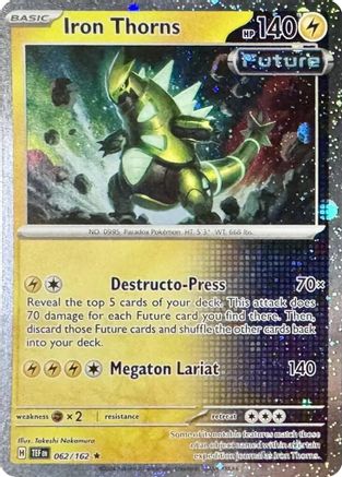 Iron Thorns (Cosmos Holo) 062/162  - Holofoil Miscellaneous Cards & Products - Rare