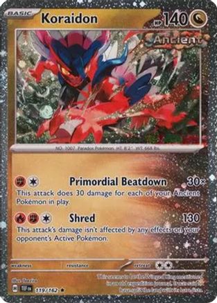 Koraidon (Cosmos Holo) 119/162  - Holofoil Miscellaneous Cards & Products - Rare
