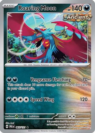 Roaring Moon 065  - Holofoil SV Prismatic Evolutions - Rare