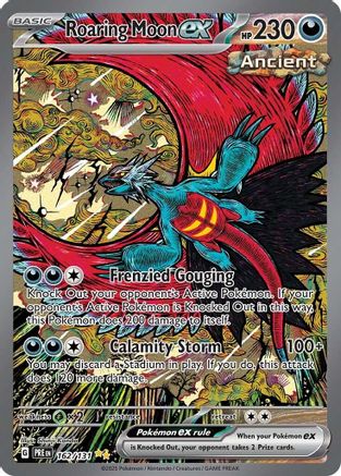 Roaring Moon ex 162  - Holofoil SV Prismatic Evolutions - Special Illustration Rare