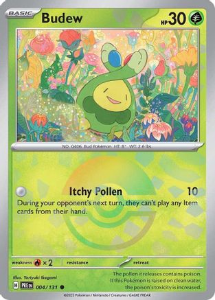 Budew (Poke Ball Pattern) 004  - Holofoil SV Prismatic Evolutions - Common
