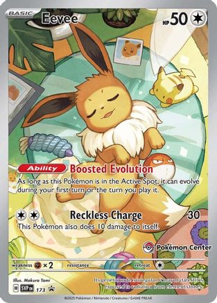 Eevee (Pokemon Center Exclusive) 173  - Holofoil SV Scarlet & Violet Promo Cards - Promo