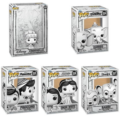 Funko Pop! Disney: Sketch Sketched - Cinderella / Dumbo / Pinocchio / Snow White / Bambi *PREORDER*