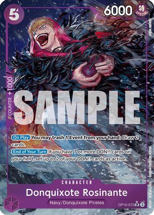 Donquixote Rosinante (Parallel) (OP10-072) - Royal Blood Foil