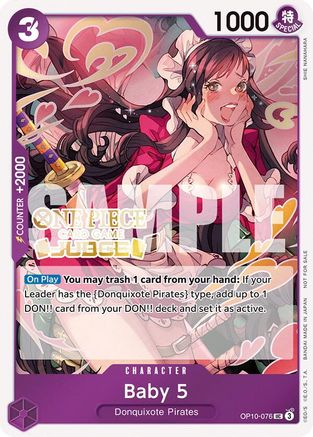 Baby 5 (Judge Pack Vol. 5) (OP10-076) - One Piece Promotion Cards Foil