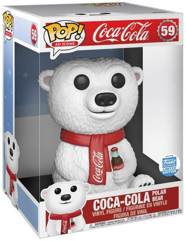 Funko Pop! Jumbo: Ad Icons - 10" Coca-Cola Polar Bear #59 [Funko Shop Exclusive]