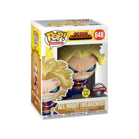 Funko Pop! Animation: My Hero Academia - All Might (Weakened) #648 [GITD] [SPECIAL EDITION.]