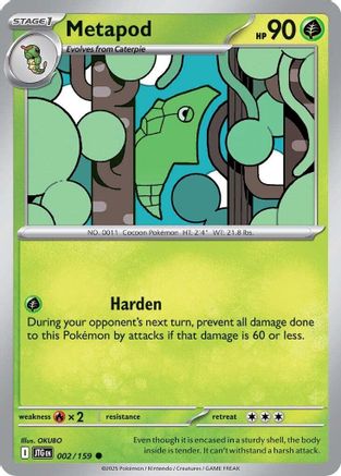 Metapod 002  SV09 Journey Together - Common