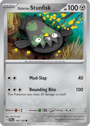 Galarian Stunfisk 106  SV09 Journey Together - Common
