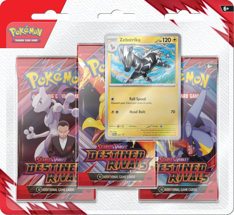 Pokemon TCG: Scarlet & Violet - Destined Rivals 3 Pack Blister