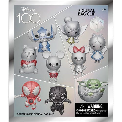 DISNEY: 100 PLATINUM 3D FOAM BAG CLIP - MYSTERY BLIND BAG