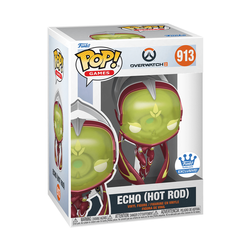 Funko Pop! Games: Overwatch 2 - Echo (Hot Rod) #913 [Funko Shop Exclusive]