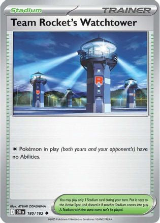 Team Rocket's Watchtower 180  SV10 Destined Rivals - Uncommon
