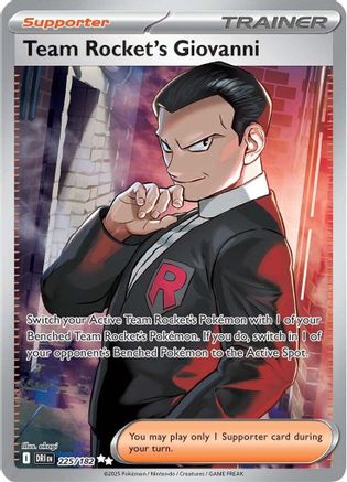 Team Rocket's Giovanni 225/182  - Holofoil SV10 Destined Rivals - Ultra Rare
