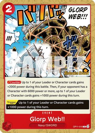 Glorp Web!! (OP11-019) - A Fist of Divine Speed Release Event Cards
