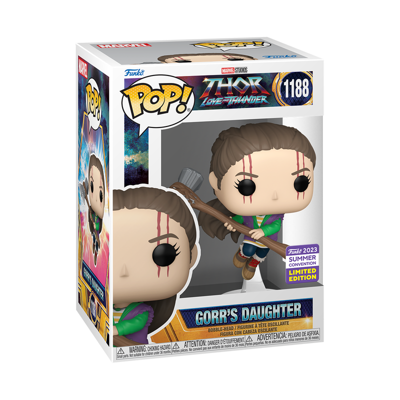 FUNKO POP! MARVEL THOR LOVE AND THUNDER GORR'S DAUGHTER #1188 [2023 SDCC SHARED EXCLUSIVE]