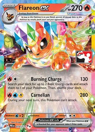 Flareon ex 014/131  - Holofoil Prize Pack Series Cards - Double Rare