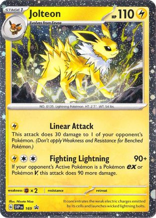 Jolteon (Cosmos Holo) 169  - Holofoil SV Scarlet & Violet Promo Cards - Rare
