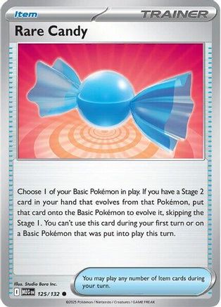 Rare Candy 125/132  ME01 Mega Evolution - Common