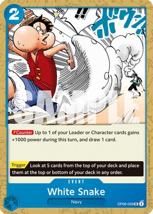 White Snake (Reprint) (OP06-059) - Premium Booster -The Best- Vol. 2