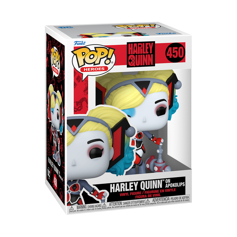 Funko Pop! DC: Harley Quinn - On Apokolips #450 / with Bat #451 / with Pizza #452 / with Weapons #453