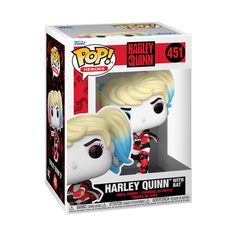 Funko Pop! DC: Harley Quinn - On Apokolips #450 / with Bat #451 / with Pizza #452 / with Weapons #453