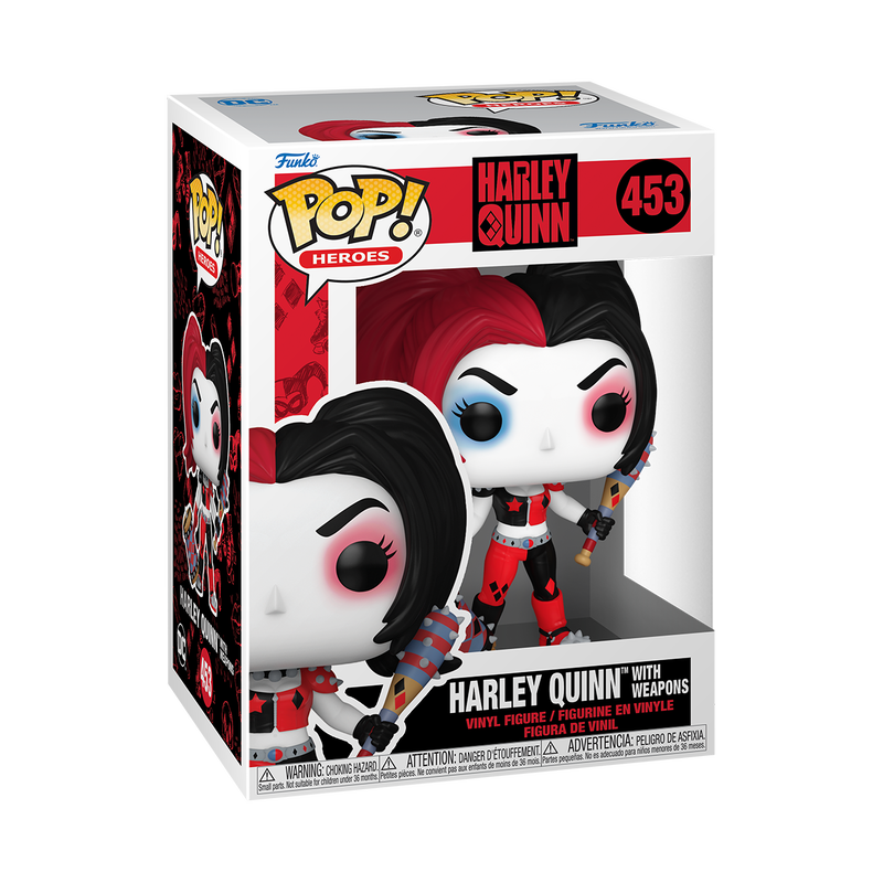 Funko Pop! DC: Harley Quinn - On Apokolips #450 / with Bat #451 / with Pizza #452 / with Weapons #453