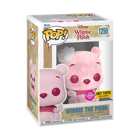 FUNKO POP! DISNEY POP! WINNIE THE POOH CHERRY BLOSSOM FLOCKED [HOT TOPIC EXCLUSIVE] #1250