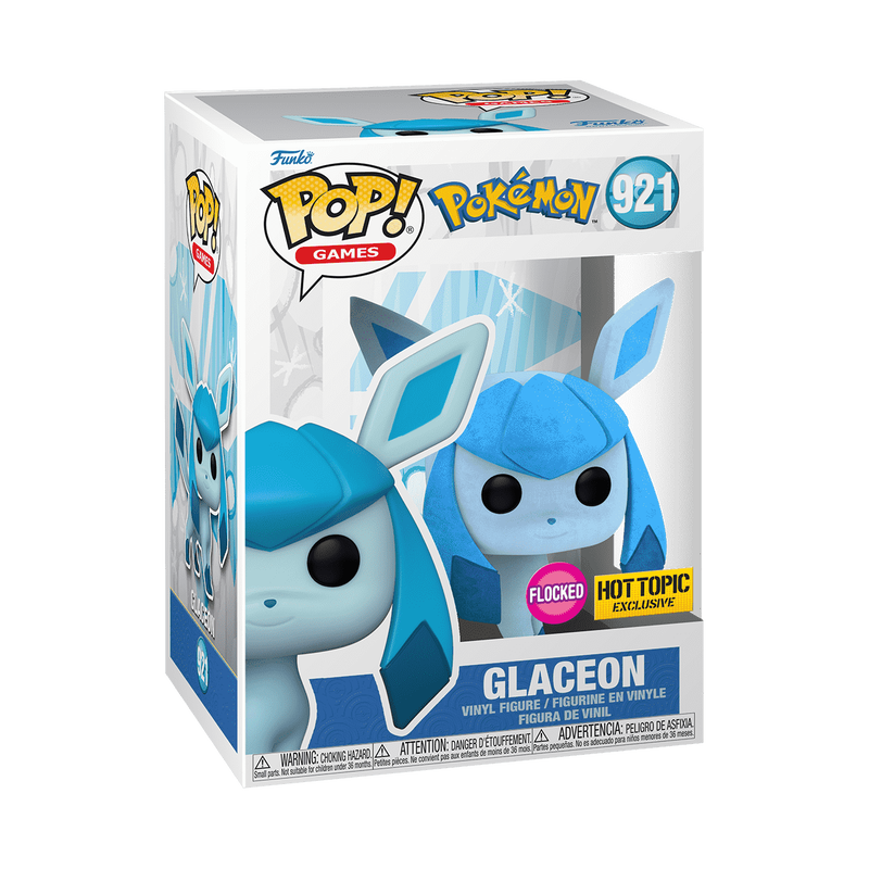 Funko Pop! Games: Pokemon - Glaceon (Flocked) #921 [Exclusive]