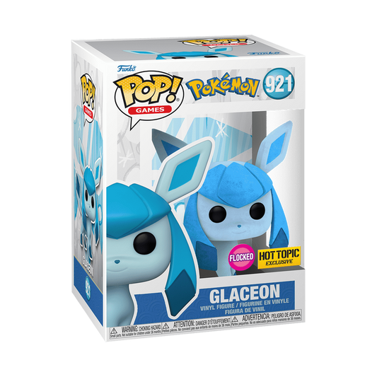 Funko Pop! Games: Pokemon - Glaceon (Flocked) #921 [Exclusive]