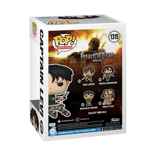 Funko Pop! Anime: Attack On Titan - Captain Levi Ackermann #1315 [AAA Anime Exclusive]