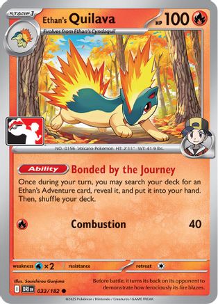 Ethan's Quilava 033  Prize Pack Series Cards - Common