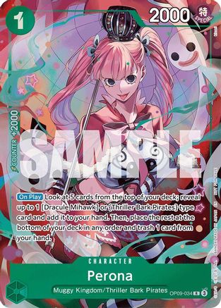 Perona - OP09-034 (OP09-034) - Extra Booster: One Piece Heroines Edition Foil
