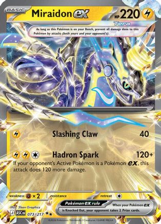 Miraidon ex 073  - Holofoil ME Ascended Heroes - Double Rare