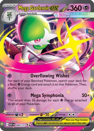 Mega Gardevoir ex 089  - Holofoil ME Ascended Heroes - Double Rare