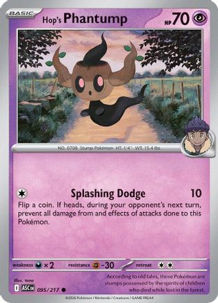 Hop's Phantump 095  - Reverse Holofoil ME Ascended Heroes - Common
