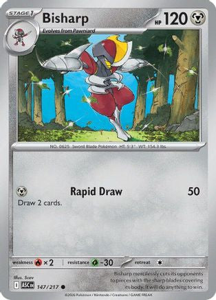 Bisharp 147  - Reverse Holofoil ME Ascended Heroes - Common