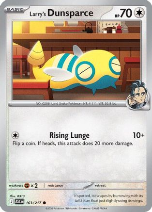 Larry's Dunsparce 163  ME Ascended Heroes - Common