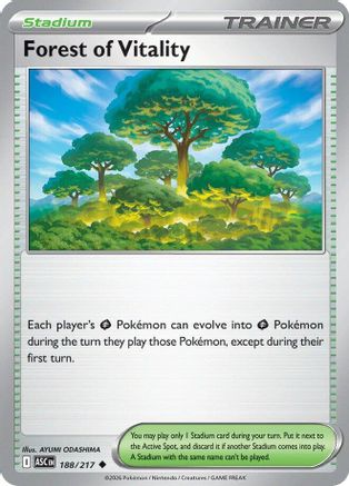 Forest of Vitality 188  ME Ascended Heroes - Uncommon