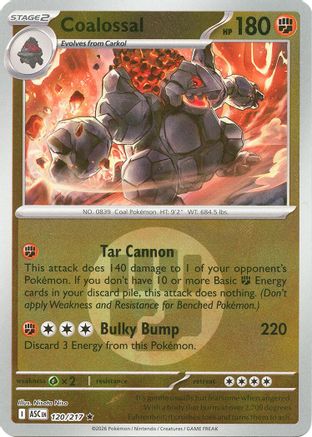 Coalossal (Energy Symbol Pattern) 120  - Reverse Holofoil ME Ascended Heroes - Rare