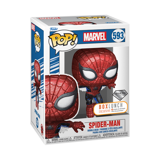 FUNKO POP! MARVEL SPIDER-MAN BEYOND AMAZING DIAMOND [BOXLUNCH EXCLUSIVE] #593