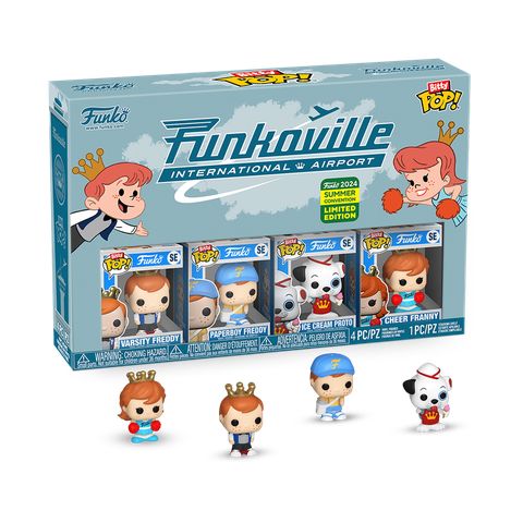 Funko Pop Funkoville Bitty Pop 4pk 2024 SDCC Shared Convention Exclusive PREORDER