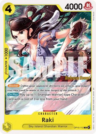 Raki (OP15-112) - Adventure on Kami's Island Release Event Cards
